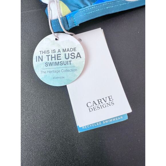 CARVE DESIGNS STINSON HERITAGE BATHING SUIT RACER BACK TOP RETRO DOT NWT - Picture 8 of 15